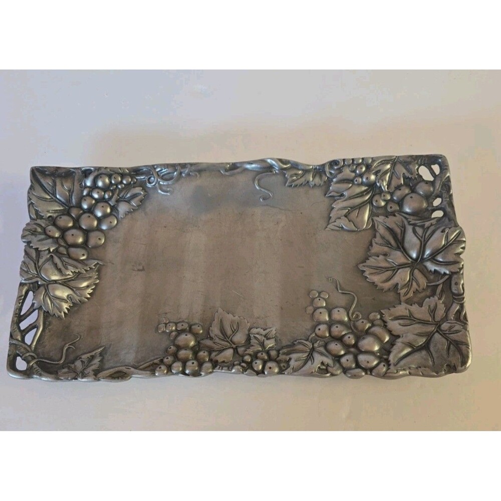 Vintage Arthur Court Serving Tray 11.5” x 6” - Grapevine Design